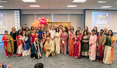 Indian American business people in a group