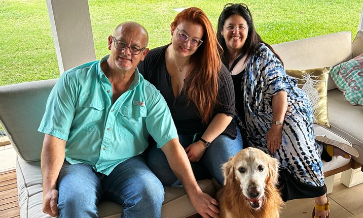 Anibal Quintana and his family