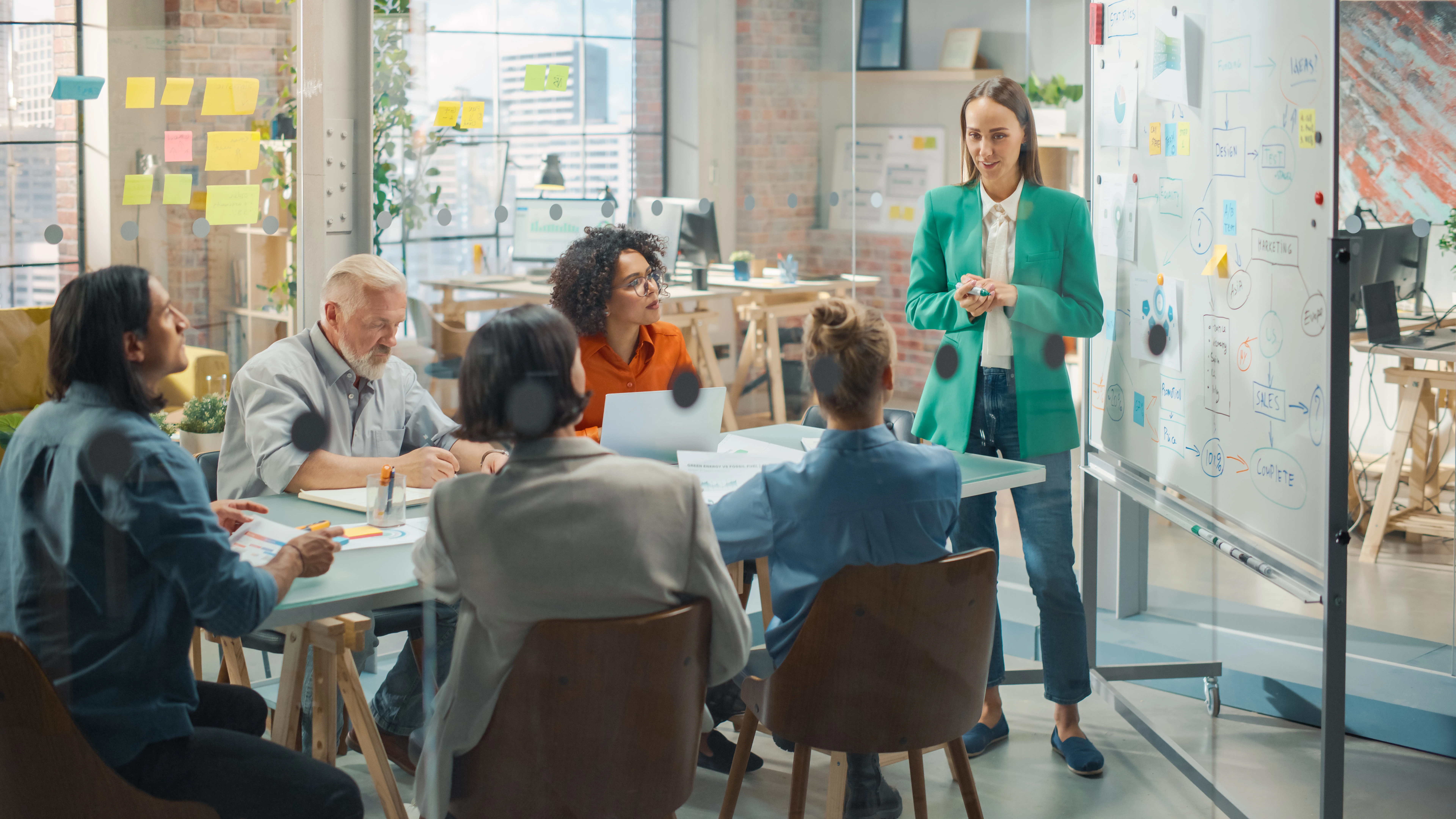 marketing team in a meeting
