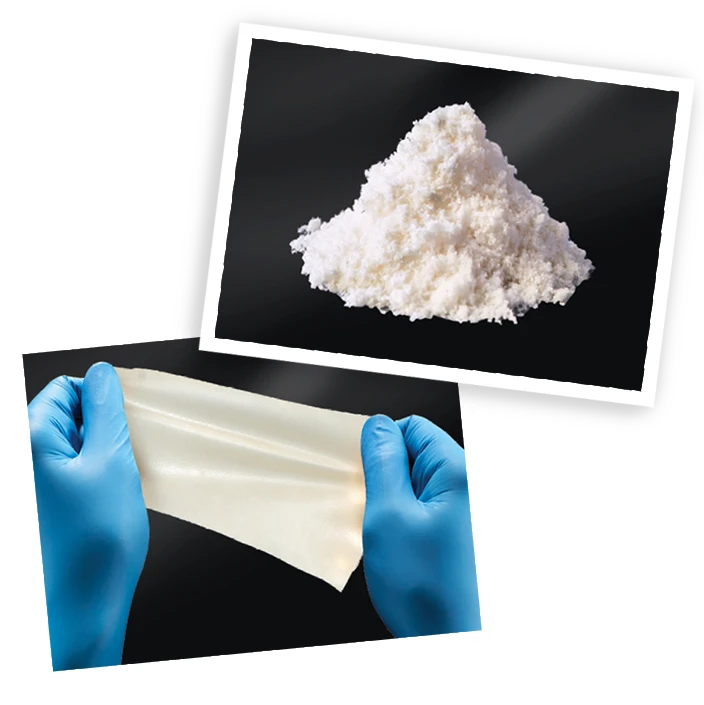 Collage of UBM particulate and engineered surgical matrix